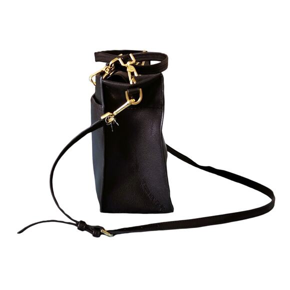 Calvin Klein Sandra Leather Tote Satchel Handbag - Picture 4 of 15